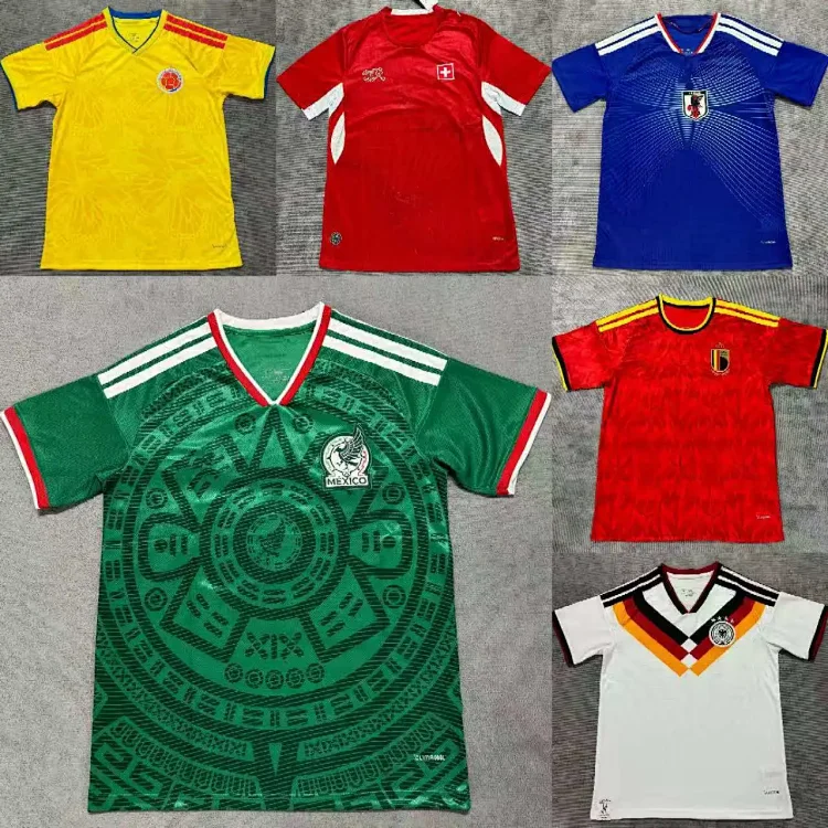 26 World Cup football jerseys
