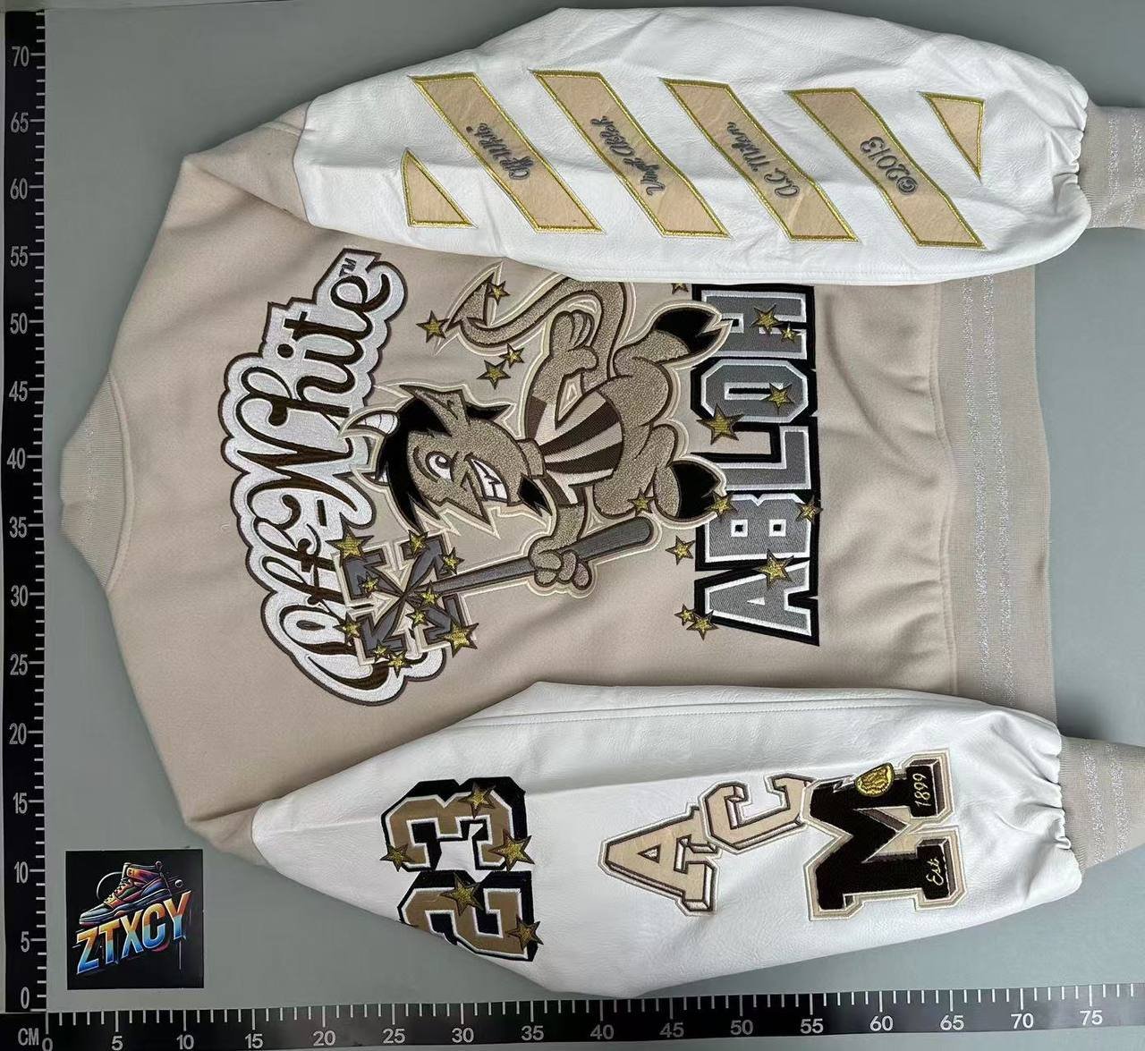 Off White Baseball Jacket