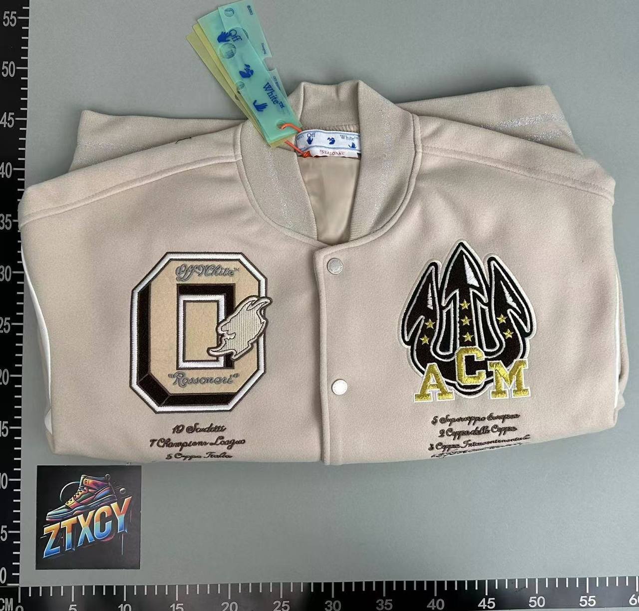 Off White Baseball Jacket