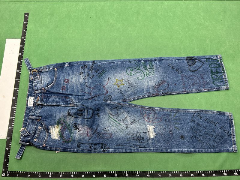Men's Distressed Denim Jeans & Light Blue Jacket Set - UrbanStyle