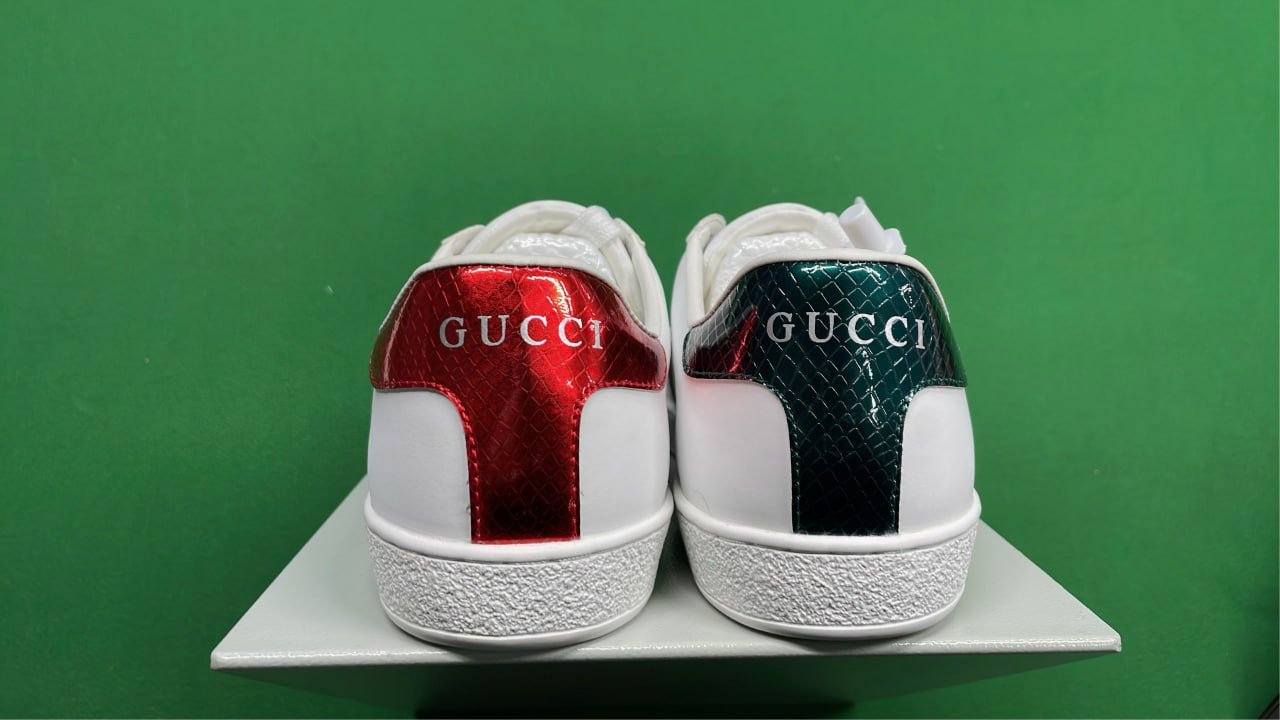 Gucci Ace Embroidered Sneakers - White with Logo and Icons Gucci Shoes