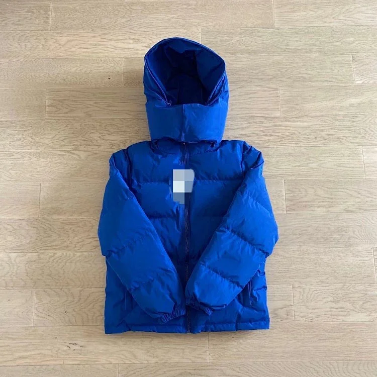  Blue Puffer Jacket with Hood for Men Blue Jackets  