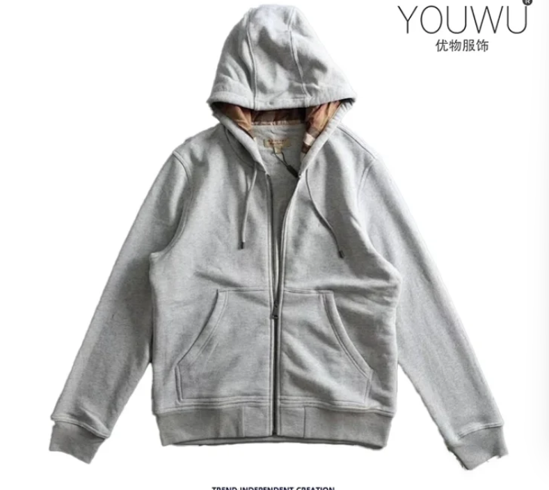 YOUWU Men's Hooded Zip-Up Sweatshirt - Trendy, Fashionable, Neutral Style YOUWU Hoodies