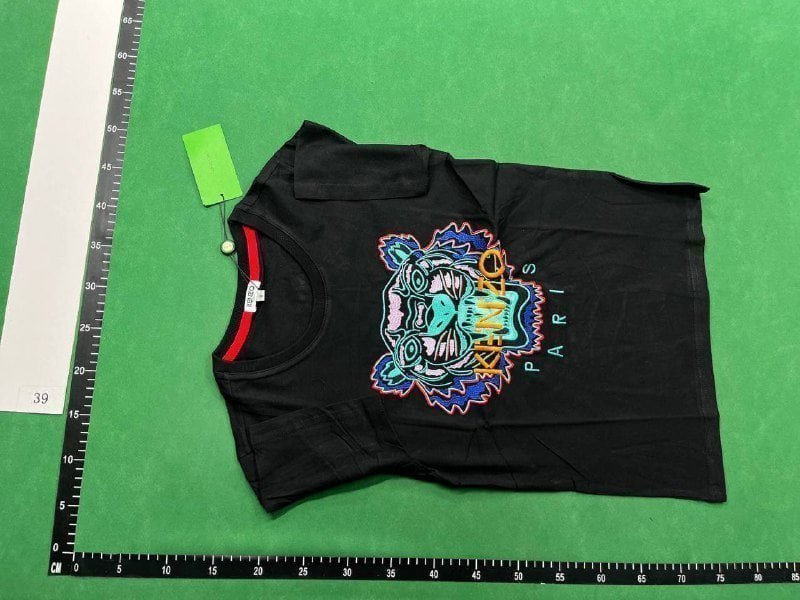 KENZO Tiger Print T-Shirt Men's Fashion Casual Top