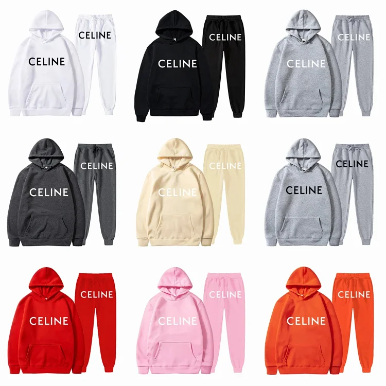 CELINE Hoodie & Pants Sets - Various Colors - Men's & Women's Tracksuits