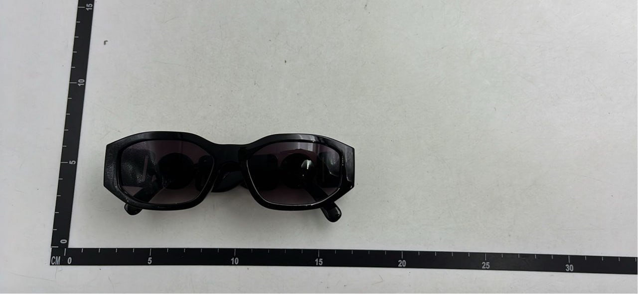 Versace Women's Square Sunglasses with Gold Medusa Logo Versace Headwear