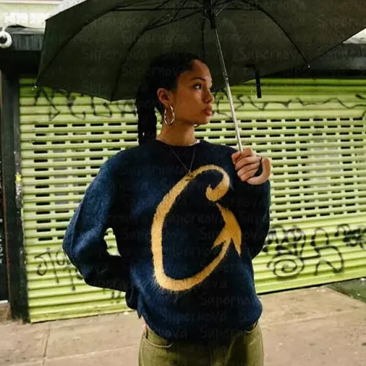 Supernova Oversized Sweater with Unique Design for