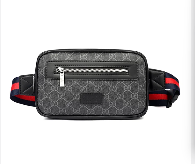 GUCCI Men's GG Canvas Belt Bag with Web Strap