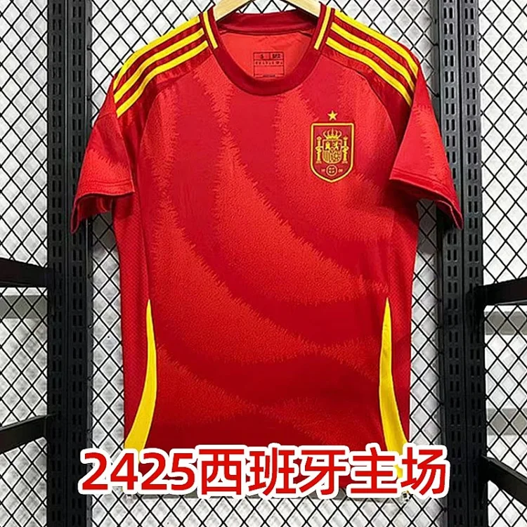 Spain Home Jersey 2024-2025 Red Football Shirt Spa