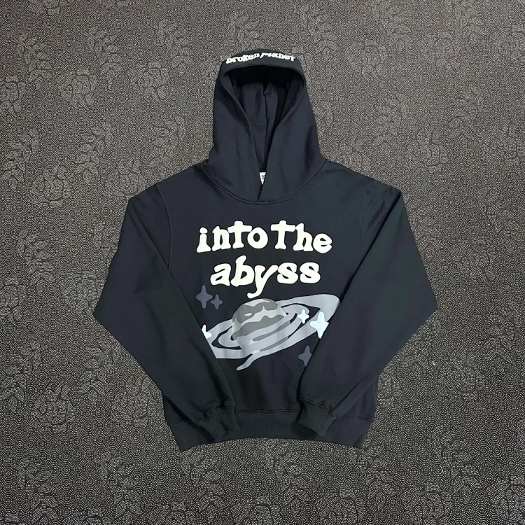 Into The Abyss Hoodie - Space-Themed Black Sweatsh