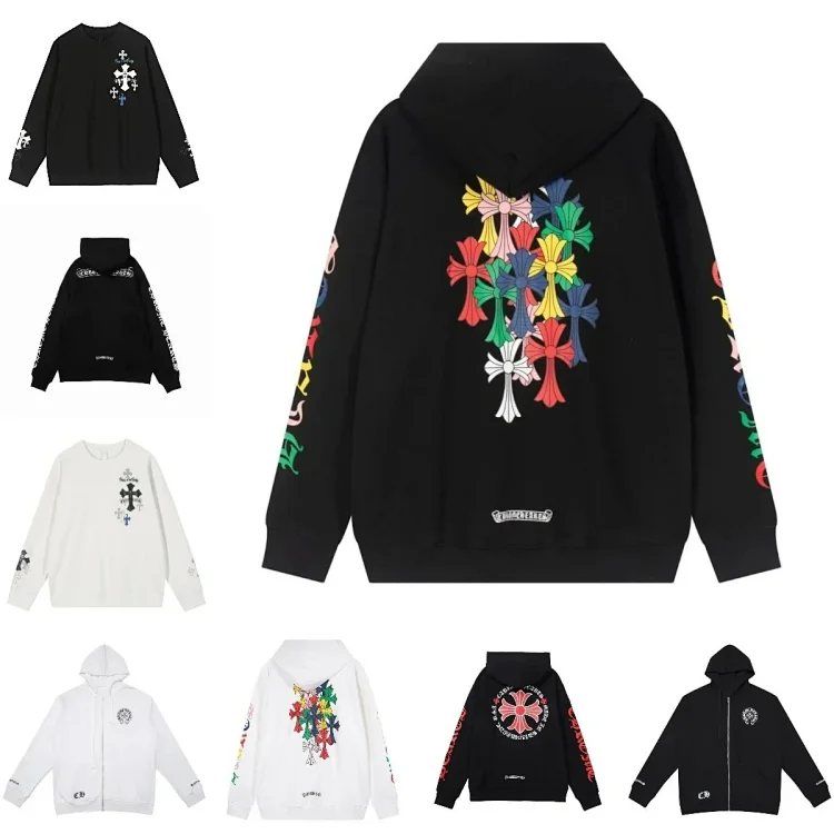Chrome Hearts Men's Hoodies & Sweatshirts - Colorful Cross Design