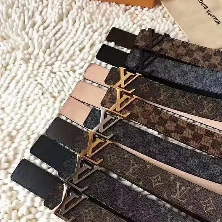 Louis Vuitton LV Monogram Canvas Belts for Men and Women Louis Belts