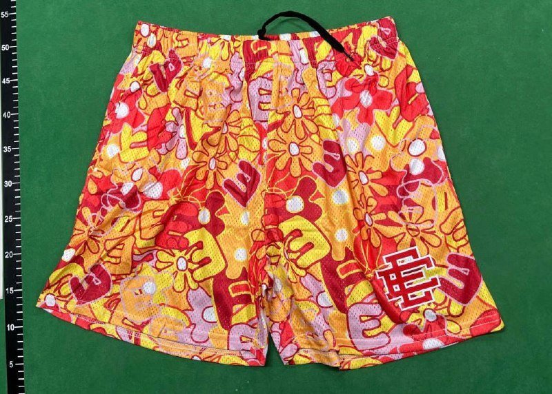  Colorful Printed Men's Shorts with Logo Design