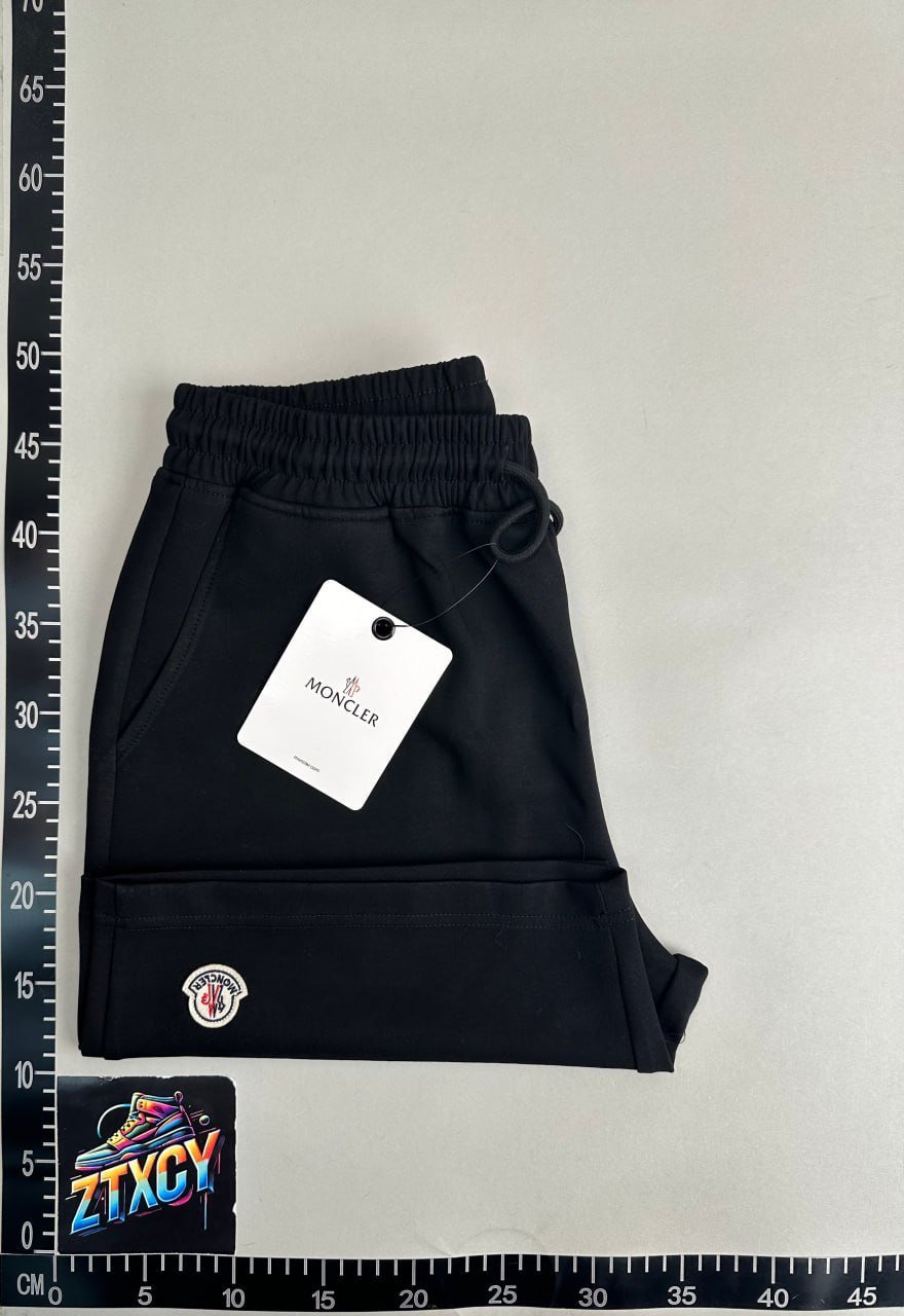 Men's Moncler Elastic Waist Shorts - Beige, Black, Grey