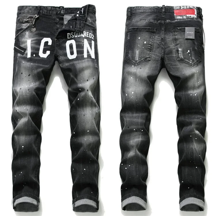 DSQUARED2 Icon Paint Splatter Jeans - Men's Fashion