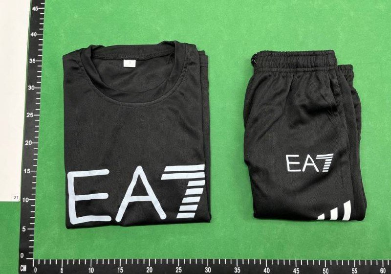 EA7 Men's T-Shirt and Shorts Set - Sporty Casual Outfit  