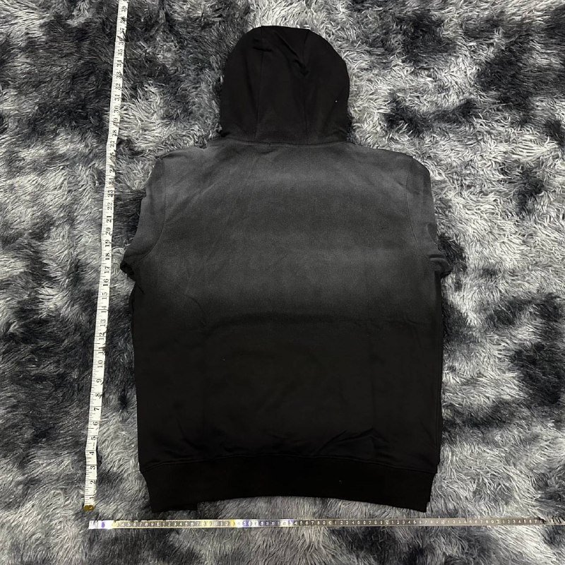 Stone Island Hoodie - Black Tie-Dye Design, Size M