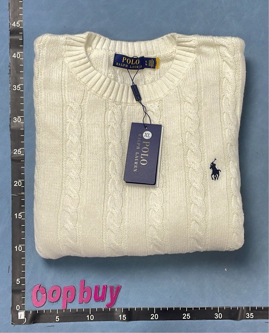 Polo Ralph Lauren Men's Cable-Knit Crewneck Sweater - Grey Polo Sweaters