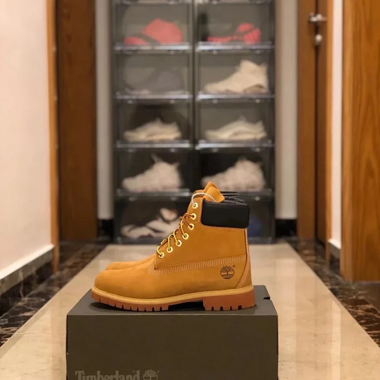 Timberland 6-Inch Premium Waterproof Boots for Men - Wheat Nubuck Timberland Shoes
