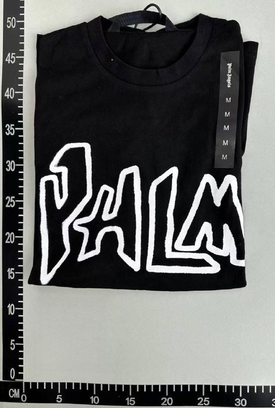  Palm Angels Flame Logo T-Shirt - Cream Color