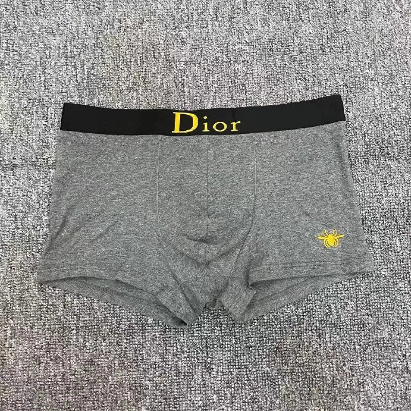 Dior Men's Underwear Boxer Briefs with Spider Logo  
