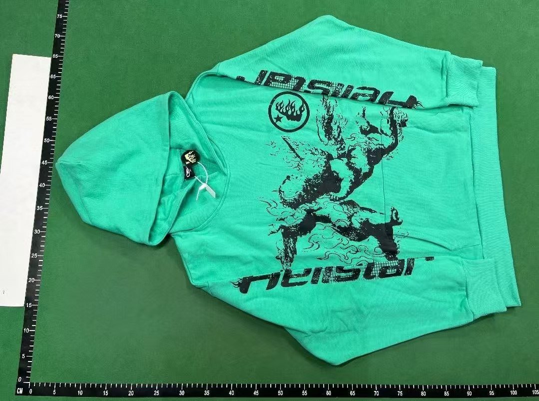  Hellstar Hoodie & Sweatpants Set - Flame Design Streetwear
