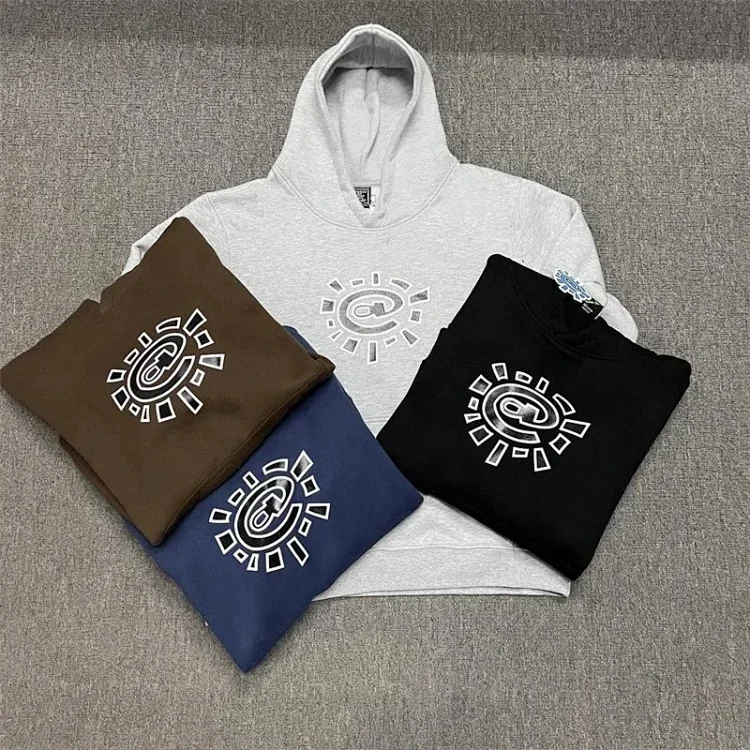 SunCrest Hoodie & T-Shirt Collection - Stylish Sun Logo Design