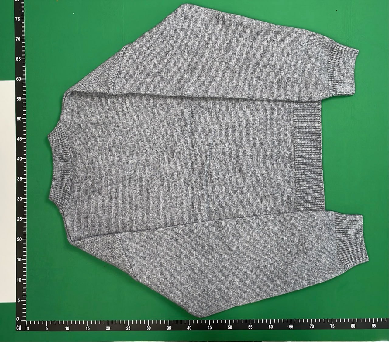 CB Grey Knit Sweater with Logo Embroidery CB Sweaters
