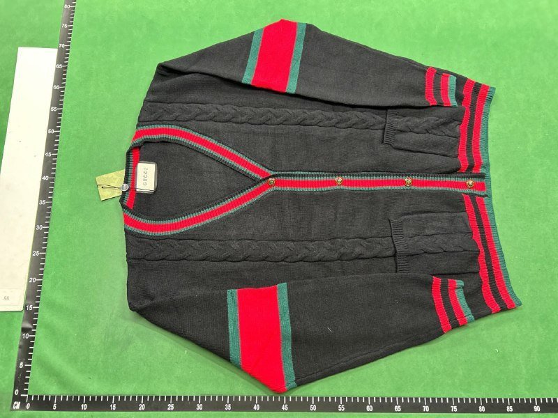 Gucci GG Pattern Knit Cardigan Sweater