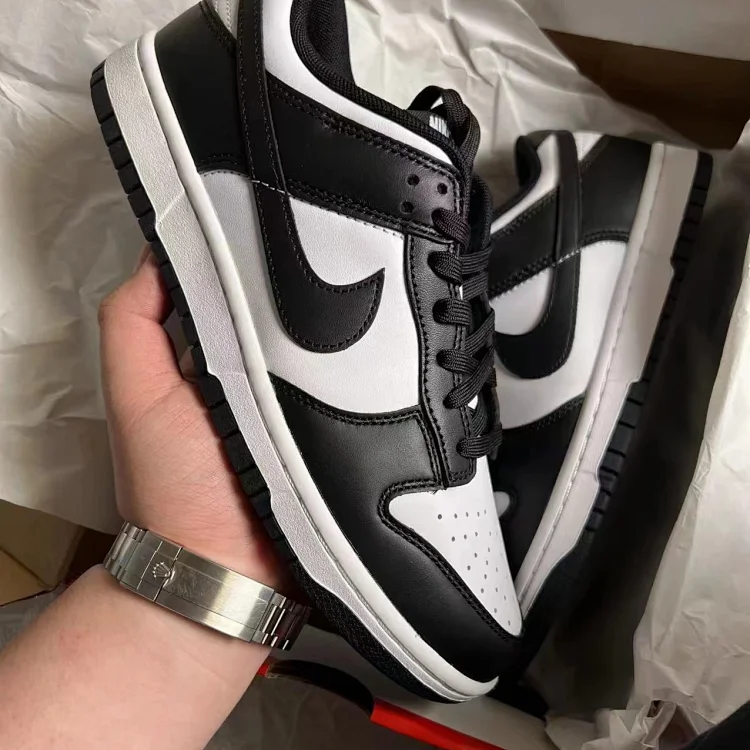  Nike Dunk Low Black White Men's Sneakers Nike Shoes  
