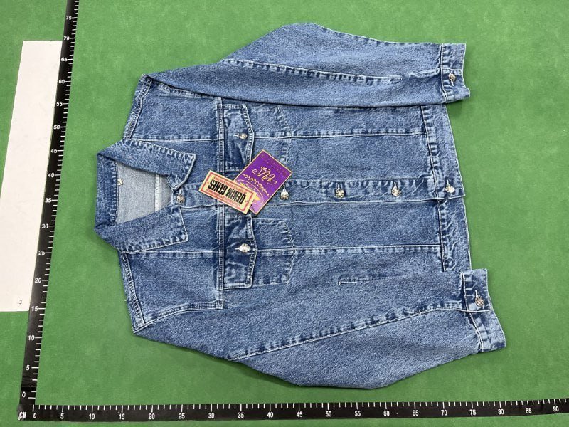 Denim Jacket with Embroidered Star and C Logo - Men's Fashion