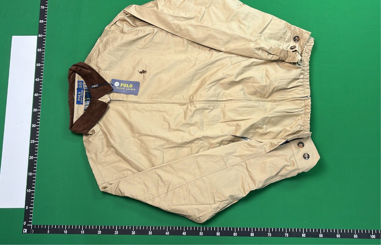 Ralph Lauren Men's Beige Polo Jacket with Zip Closure Ralph Jackets