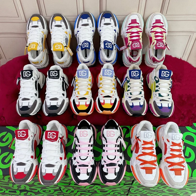 Dolce & Gabbana DG Logo Sneakers - Bold Color Block Design
