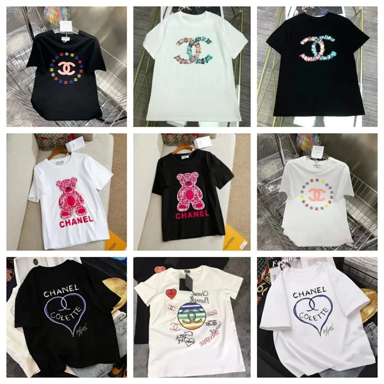  Chanel T-Shirt with Logo and Bear Design