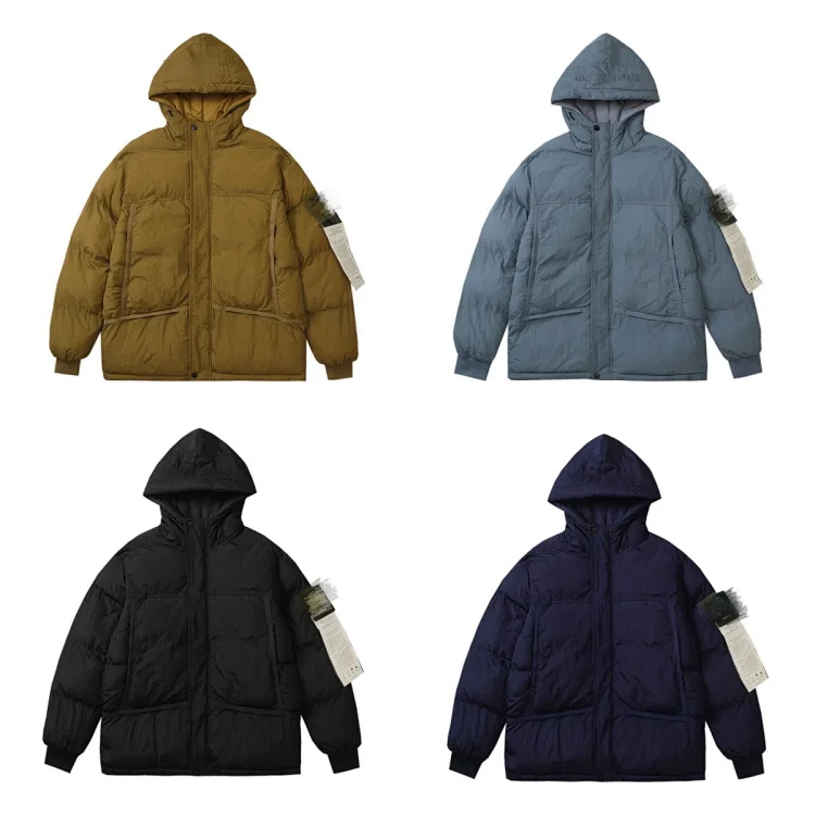 Premium Down Jacket with Detachable Hood and Pockets Premium Jackets