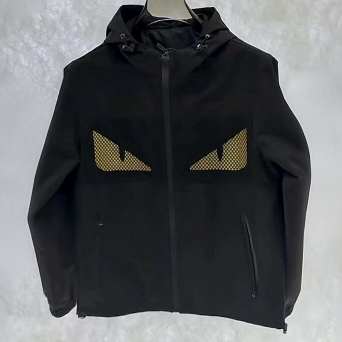 Prada Men's Hooded Jacket - Black and White Design