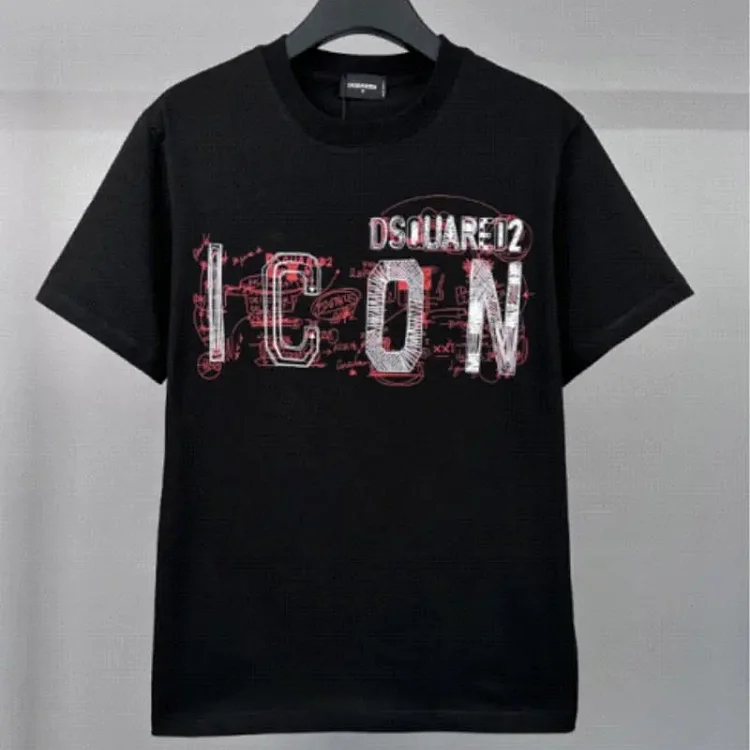 DSQUARED2 ICON Graphic T-Shirt Black  