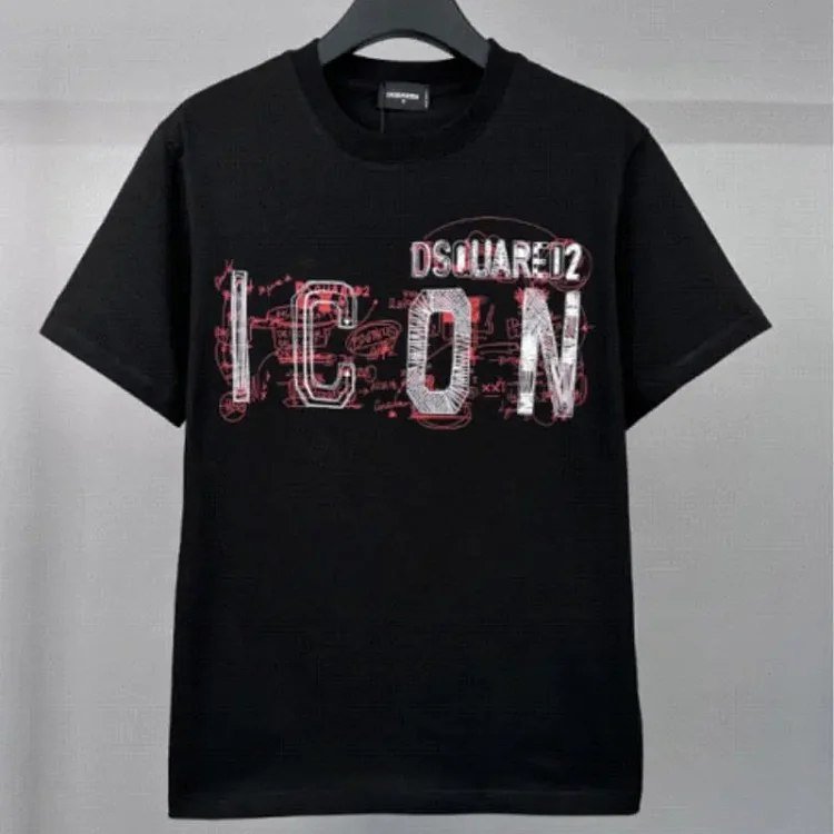 DSQUARED2 ICON Graphic T-Shirt Black  