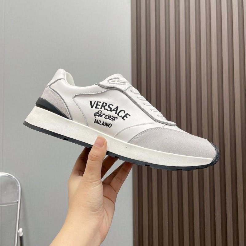 Versace Pink and Beige Sneakers for Women  