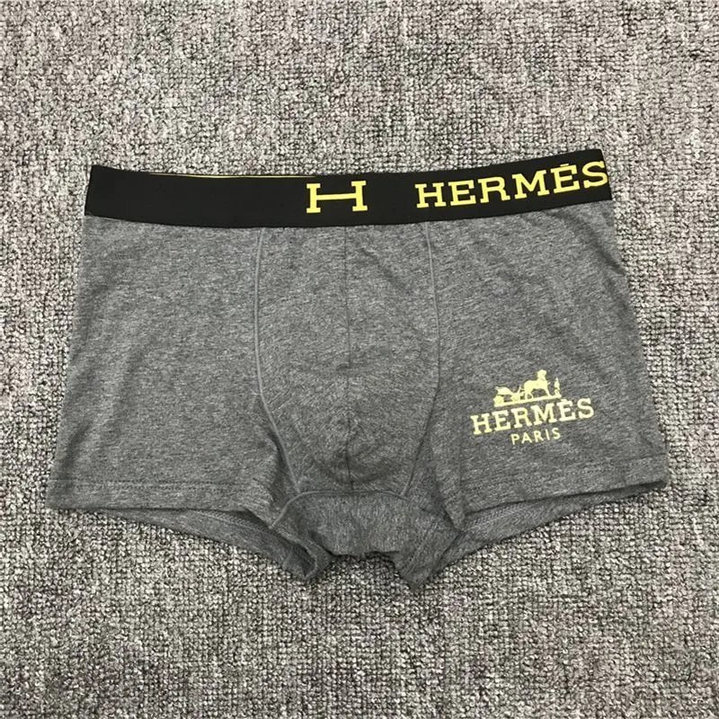 Hermes Men's Underwear Box Set - Yellow, Black, White, Red  