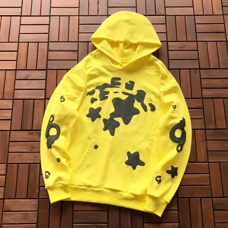 Yellow A Bathing Ape Star Logo Hoodie