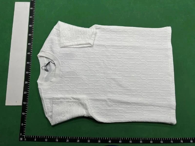 Men's White Textured T-Shirt and Shorts Set  