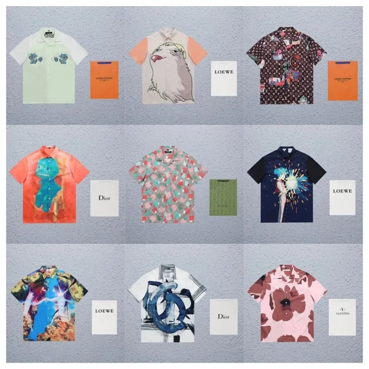 LOEWE Artist Collaboration Printed Short Sleeve Shirt  