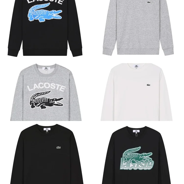 LACOSTE Men's Classic Crocodile Logo Sweatshirt LACOSTE Sweaters  