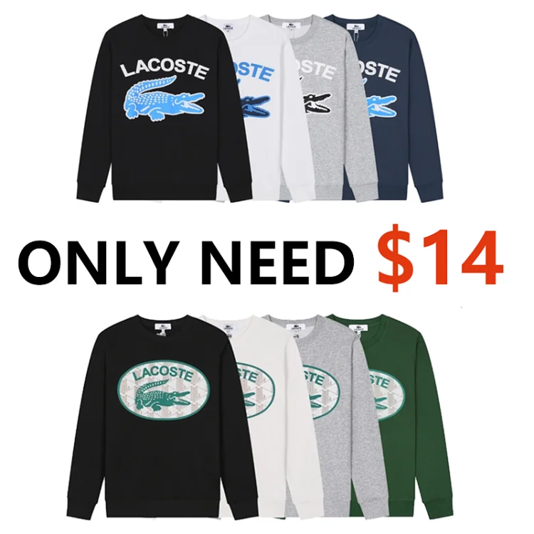 LACOSTE Men's Sweatshirts - Only $14  