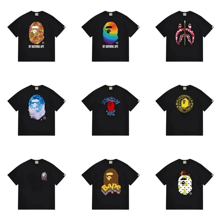 Bathing Ape T-Shirts Collection -多种图案设计  