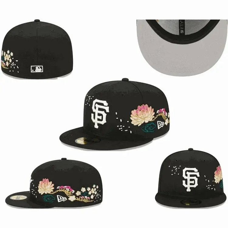  San Francisco Giants Floral Embroidered 59FIFTY Fitted Cap