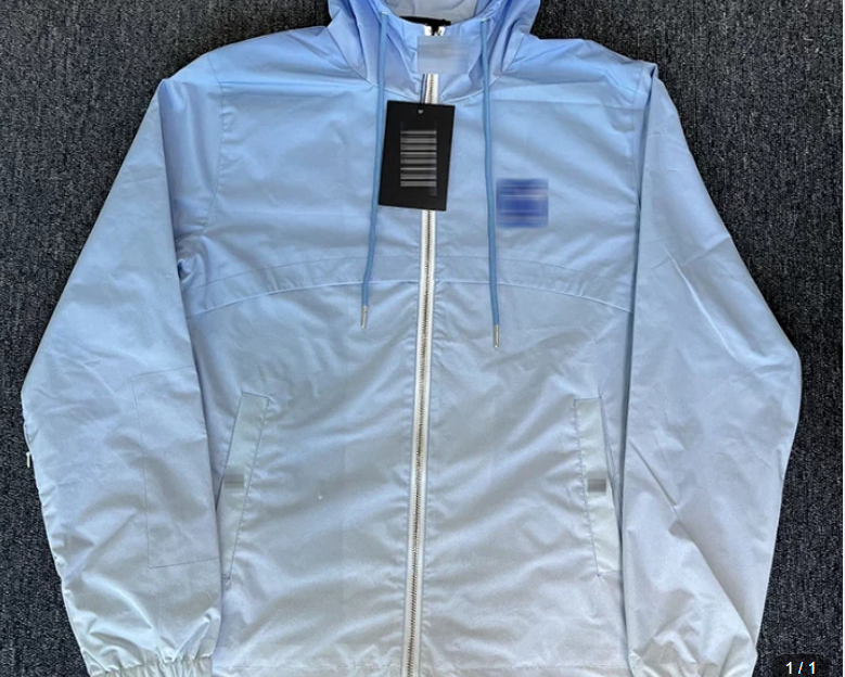 Lightweight Waterproof Hooded Jacket for Men - Sky Blue Lightweight Jackets  