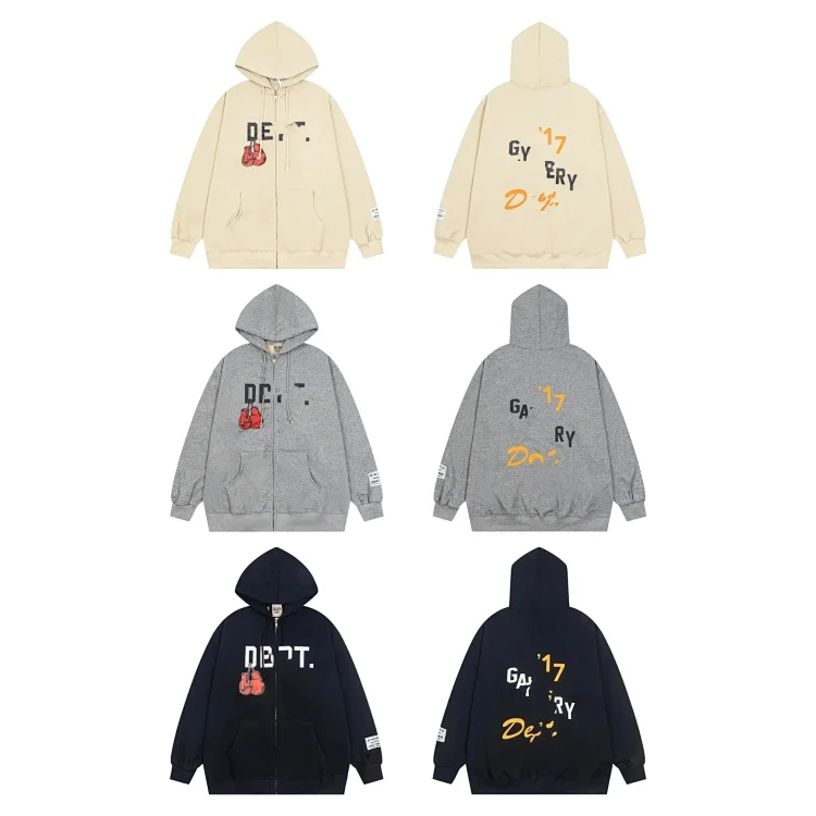 DEPT. '17 Gallery Hoodie - Beige, Gray, Navy