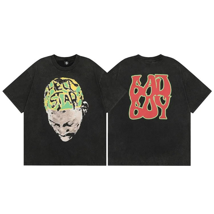 Bad Boy x Hell Star T-Shirt Black Graphic Tee  